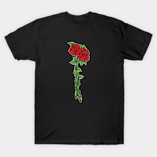 Two Red Roses Intertwined T-Shirt